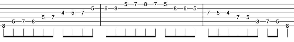 The Major Scale diagram